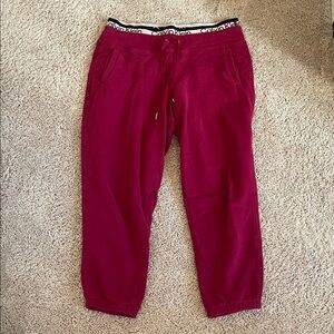 Calvin Klein Burgundy Joggers Sweatpants